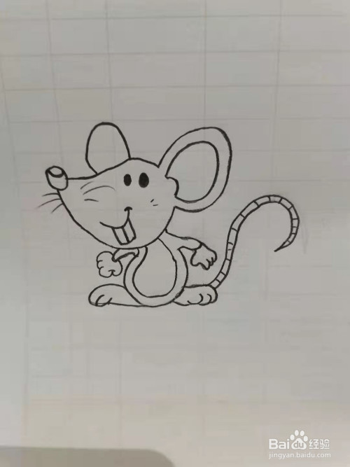 如何画老鼠的简笔画