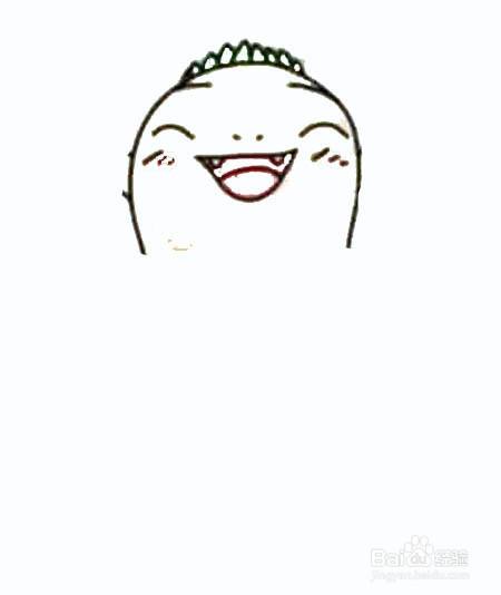 卡通胡巴的简笔画