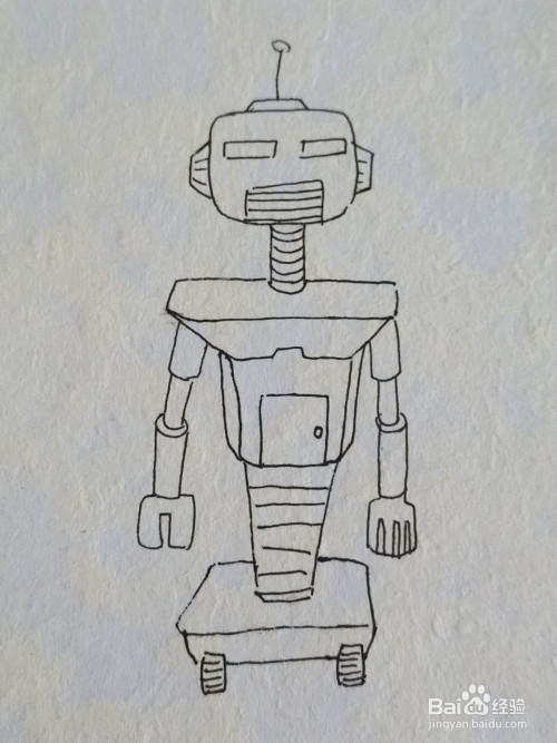 怎么画智能机器人
