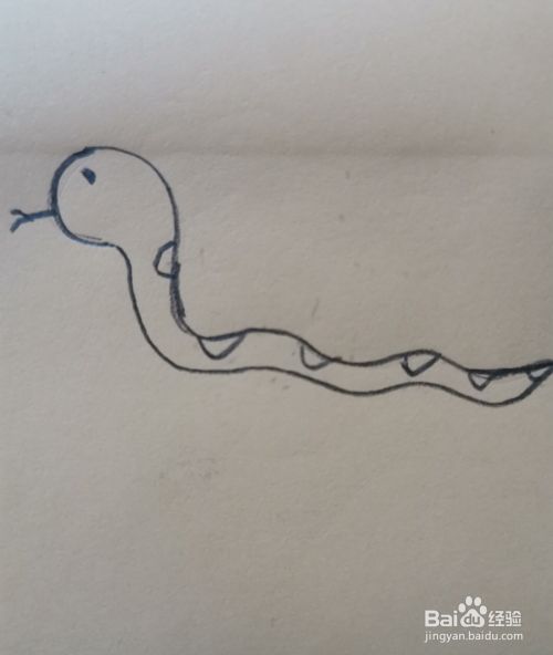 简笔画一条小蛇