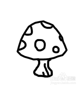 儿童简笔画:小蘑菇