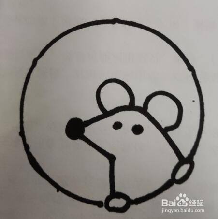儿童简笔画 小老鼠的画法