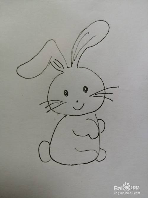 下面,小编和小朋友们一起来分享可爱的小兔子的画法.