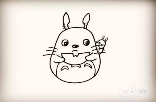 龙猫的简笔画怎么画