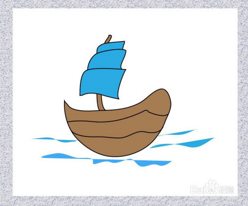 简笔画帆船怎么画?简单几步画出帆船小插画