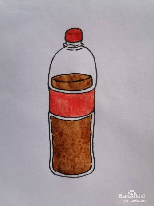 瓶装可乐怎么画
