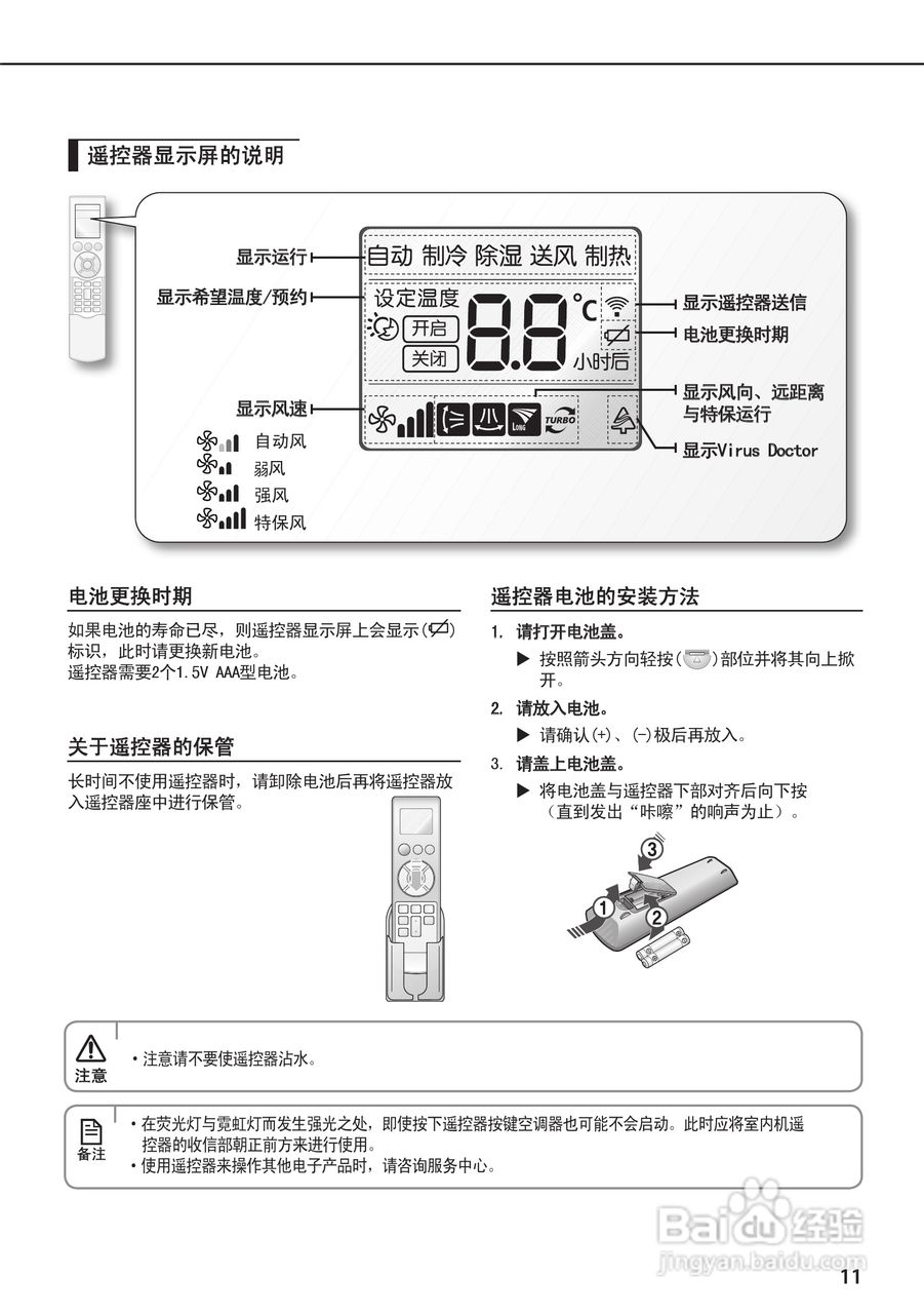 三星kfr-125lw空调使用说明书:[2]