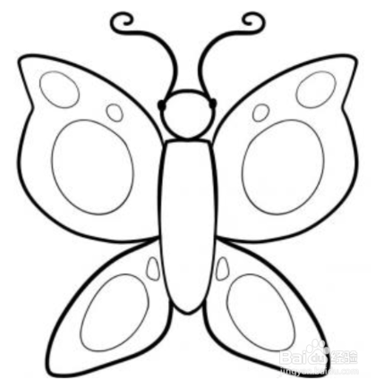 简笔画—如何画一只美丽的蝴蝶