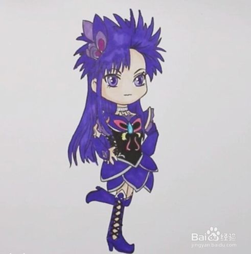 黑魔仙小月怎么画