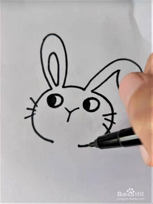 怎么画小兔子最可爱,最简单