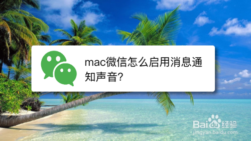 mac微信怎么启用消息通知声音?