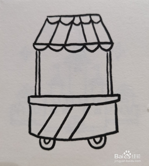 怎样画简笔画——冰激凌车