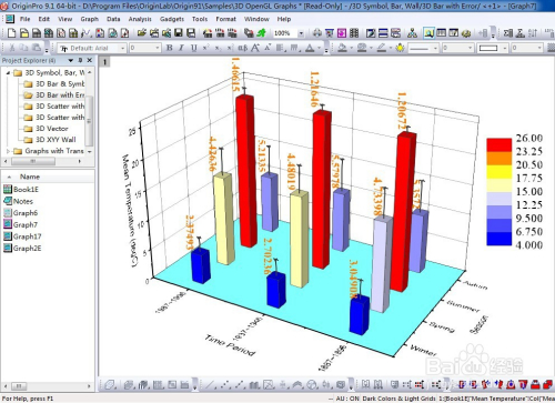 origin三维图形绘制(7)三维柱状图制作指南