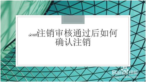 soul注销审核通过后如何确认注销