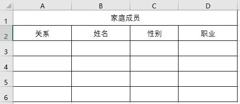 家庭其他成员情况一般怎么填