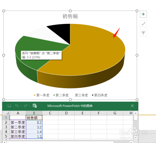 office-ppt如何插入饼图,及编辑饼图