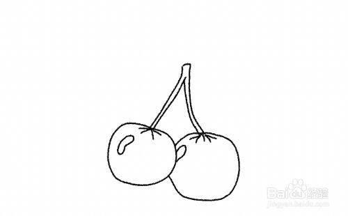 樱桃怎样简笔画