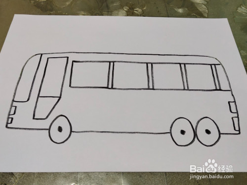 公交车的简笔画