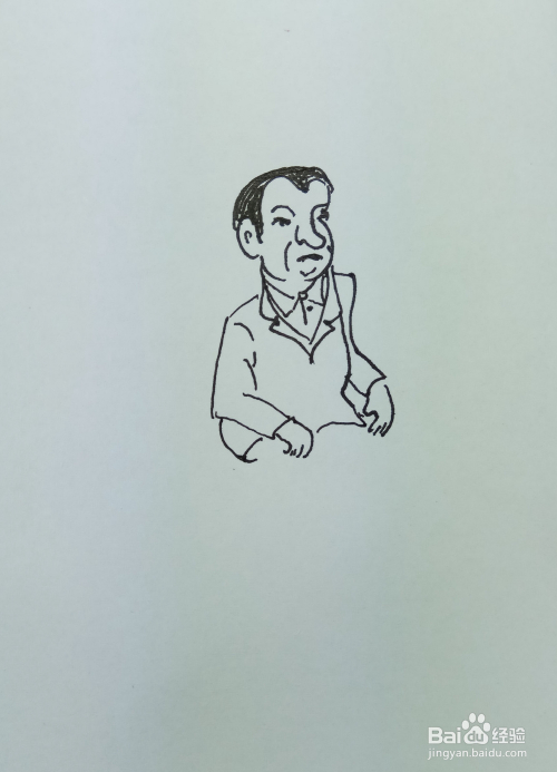 怎样画简笔画"保持坐姿"?