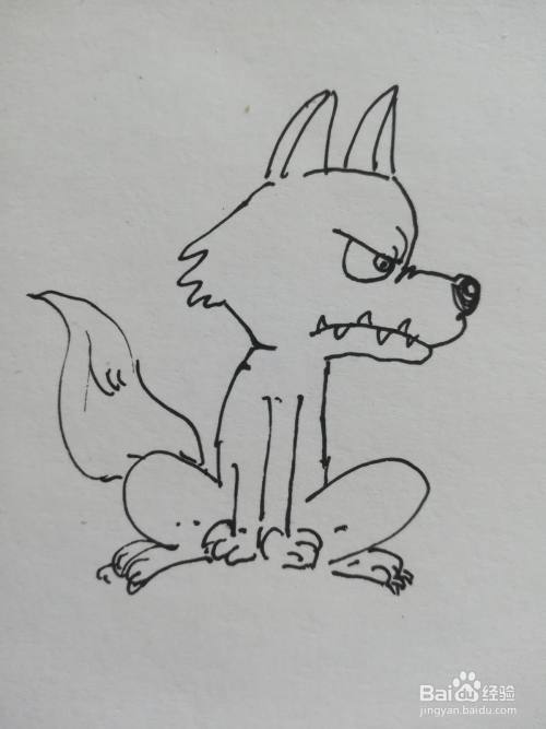 可怕的大灰狼怎么画