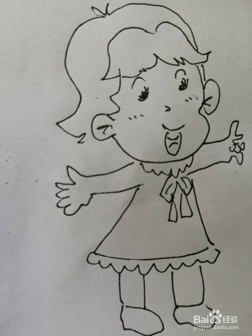 小女孩活泼又可爱,聪明又机灵.