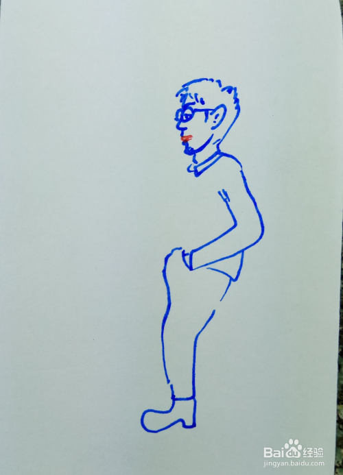 怎样画简笔画"向前指路"?
