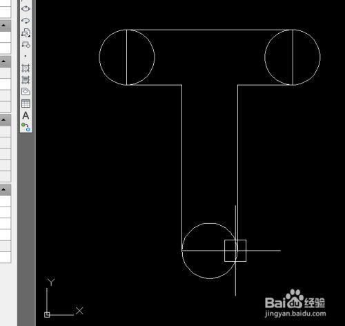 autocad二维绘图训练一百一十一之t字u形