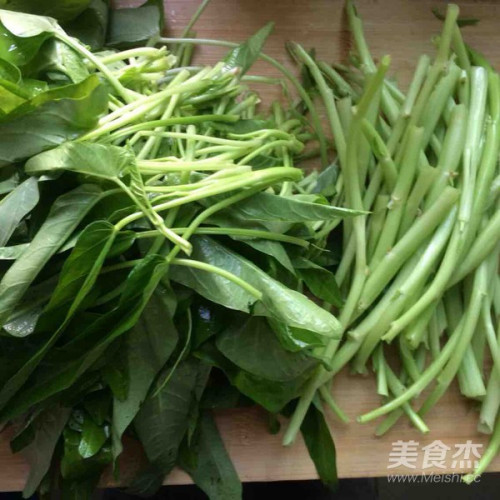 豆豉炒空心菜梗