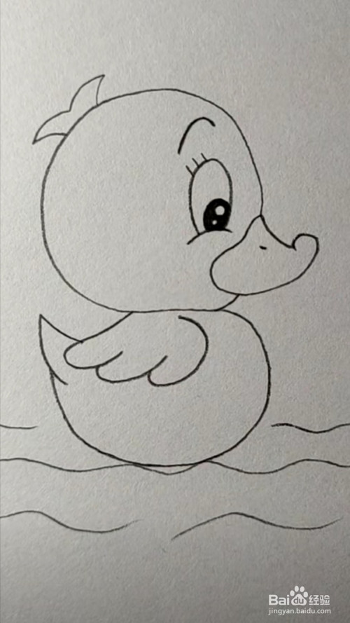怎么画小鸭子