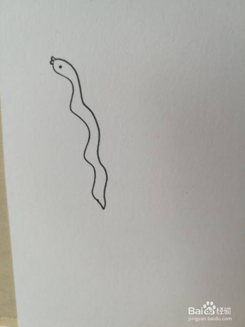 小蛇的简笔画