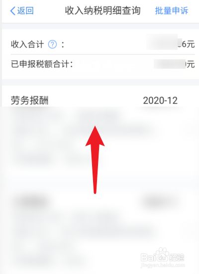 收入纳税明细怎么查询