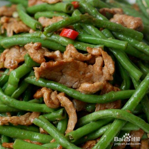 豆角炒肉窍门
