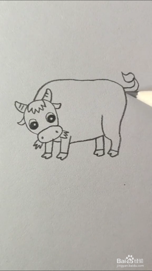 牛的简笔画怎样画?