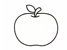 苹果怎么画?