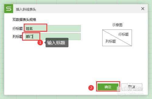 wps中excel表格插入斜线表头的方法