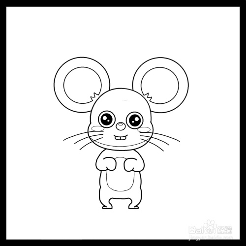 怎么画小老鼠简笔画(儿童简笔画)