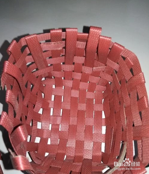 塑料编织篮子教程