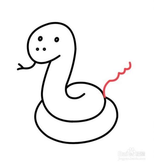 怎么画蛇的简笔画