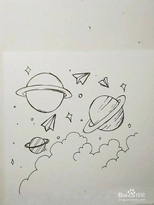 【简笔画】星际之旅简笔画画法