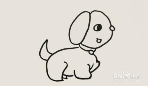 如何画一个小狗?