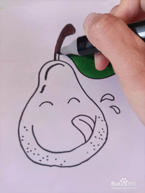 梨子的简笔画可以怎么画?