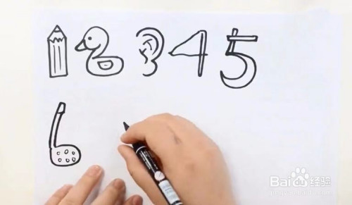 数字简笔画1到10怎么画