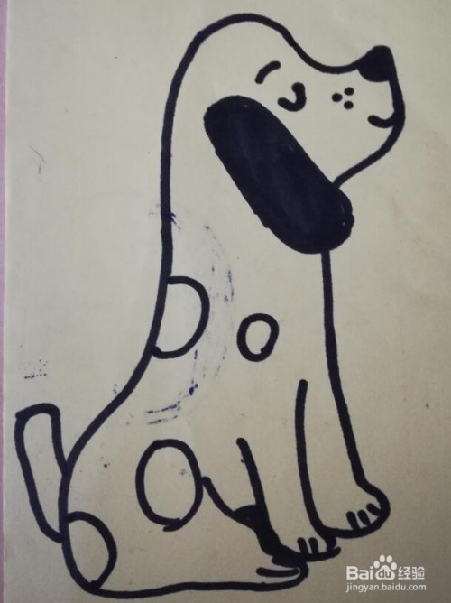 儿童简笔画 小狗的画法 小狗的简笔画