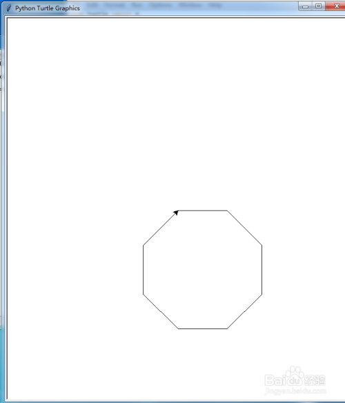 python---turtle画正八边形
