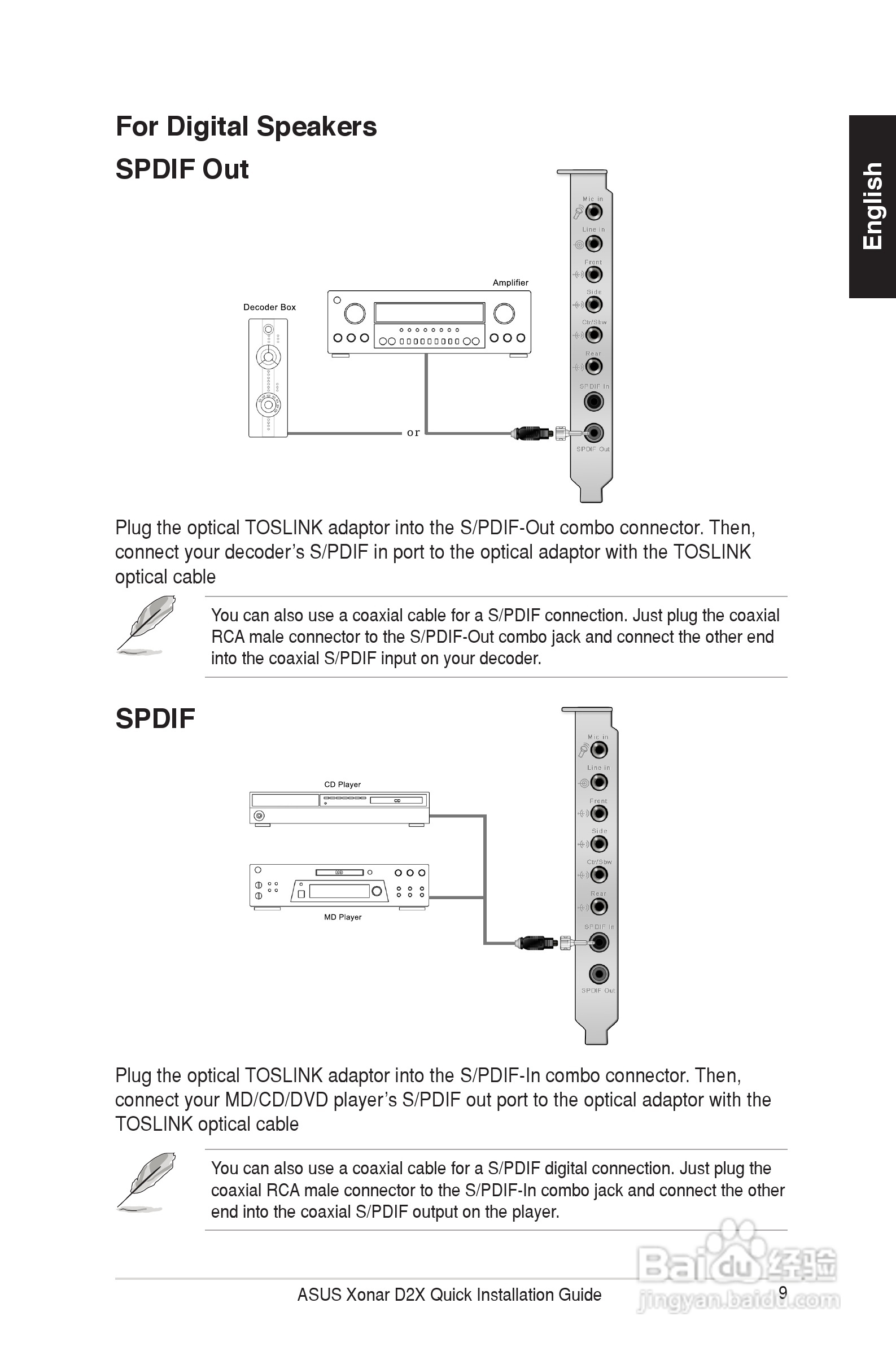 华硕xonar d2x声卡简体中文版说明书