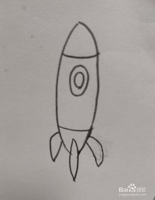 儿童简笔画火箭的多种画法