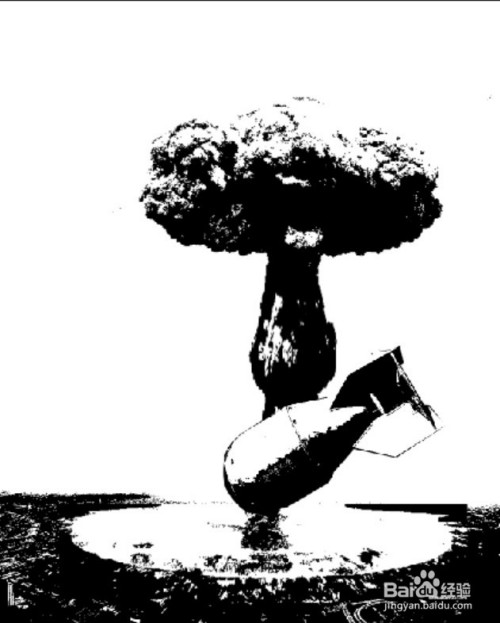 第一颗原子爆炸简笔画