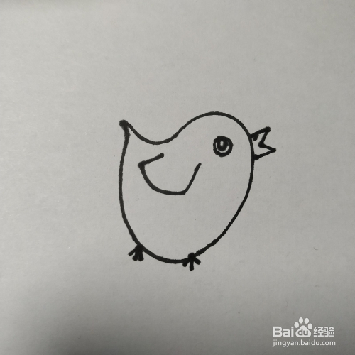 如何画小鸡的儿童画(一)?