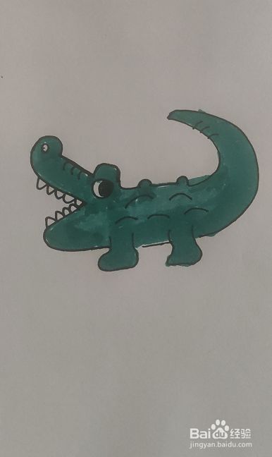 小鳄鱼怎么画