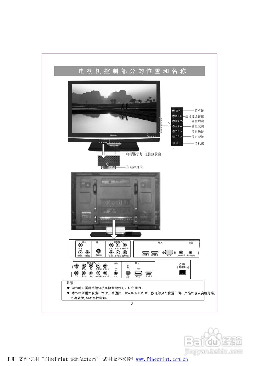 海信tpw5029p液晶彩电使用说明书:[1]